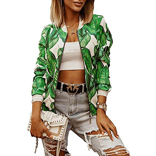 Women's Coat Casual / Daily Spring & Summer Regular Coat Regular Fit Sporty Jacket Solid Color Classic Style Light Blue Black and white printing
Women's Coat Casual / Daily Spring & Summer Regular Coat Regular Fit Sporty Jacket Solid Color Classic Style Light Blue Black and white printing