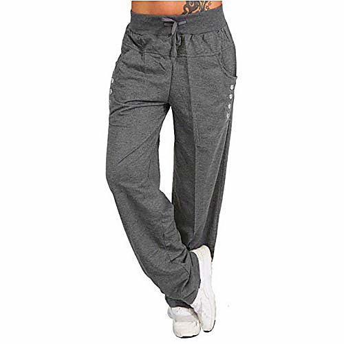 women yoga pants low-rise wide leg bottoms comfy drawstring loose straight lounge pants workout leggings (gray, xxl)
women yoga pants low-rise wide leg bottoms comfy drawstring loose straight lounge pants workout leggings (gray, xxl)