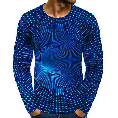Men's T shirt Shirt 3D Print Graphic 3D Plus Size Print Long Sleeve Daily Tops Elegant Exaggerated Round Neck Blue
Men's T shirt Shirt 3D Print Graphic 3D Plus Size Print Long Sleeve Daily Tops Elegant Exaggerated Round Neck Blue