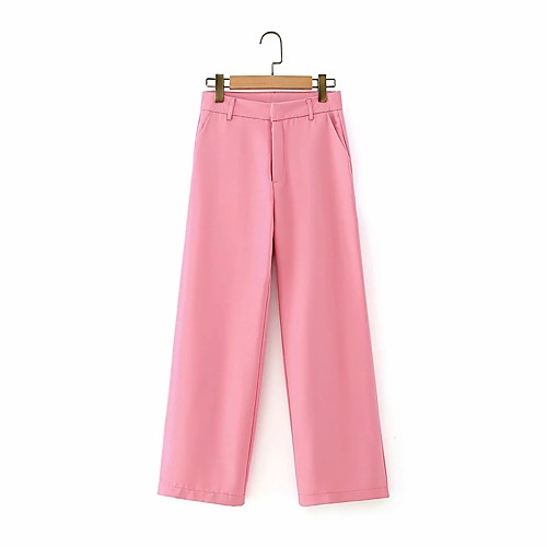 Women's Basic Streetwear Comfort Daily Going out Dress Pants Pants Pants Solid Colored Full Length Pocket Blushing Pink
Women's Basic Streetwear Comfort Daily Going out Dress Pants Pants Pants Solid Colored Full Length Pocket Blushing Pink