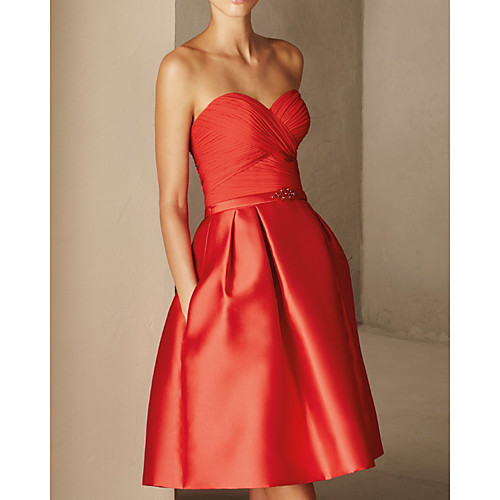 A-Line Minimalist Sexy Wedding Guest Cocktail Party Dress Sweetheart Neckline Sleeveless Short / Mini Chiffon Satin with Beading Draping 2021
A-Line Minimalist Sexy Wedding Guest Cocktail Party Dress Sweetheart Neckline Sleeveless Short / Mini Chiffon Satin with Beading Draping 2021