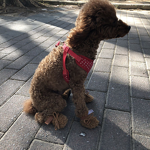 Dog Boots / Shoes Snow Boots Anti-Slip Keep Warm Solid Colored For Pets PU Leather Brown
Dog Boots / Shoes Snow Boots Anti-Slip Keep Warm Solid Colored For Pets PU Leather Brown