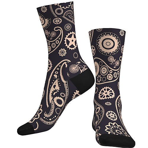 Crew Socks Compression Socks Calf Socks Athletic Sports Socks Cycling Socks Women's Men's Bike / Cycling Breathable Soft Comfortable 1 Pair Paisley Cotton Black S M / Stretchy
Crew Socks Compression Socks Calf Socks Athletic Sports Socks Cycling Socks Women's Men's Bike / Cycling Breathable Soft Comfortable 1 Pair Paisley Cotton Black S M / Stretchy