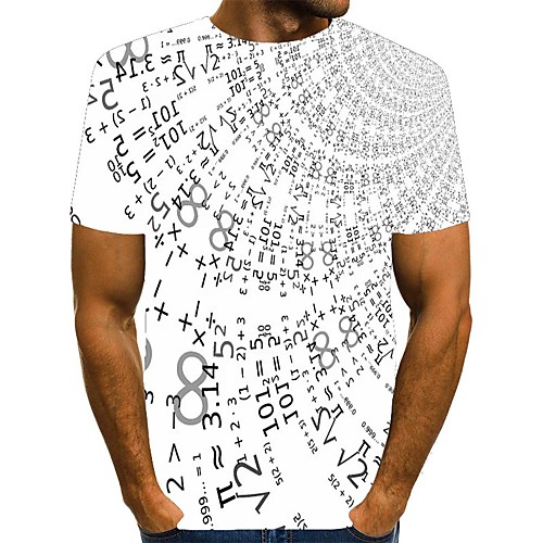 Men's T shirt Shirt 3D Print Graphic 3D Print Short Sleeve Daily Tops Streetwear Round Neck White
Men's T shirt Shirt 3D Print Graphic 3D Print Short Sleeve Daily Tops Streetwear Round Neck White