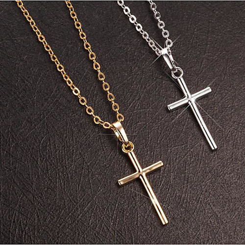Women's Men's Pendant Necklace Necklace Classic Cross Simple Fashion Classic Alloy Silver Gold 457 cm Necklace Jewelry 1pc For Party Evening Street Sport Prom Festival
Women's Men's Pendant Necklace Necklace Classic Cross Simple Fashion Classic Alloy Silver Gold 457 cm Necklace Jewelry 1pc For Party Evening Street Sport Prom Festival