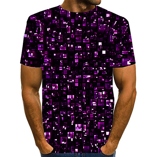Men's T shirt Shirt 3D Print Graphic 3D Plus Size Print Short Sleeve Daily Tops Elegant Exaggerated Round Neck Blue Purple Red
Men's T shirt Shirt 3D Print Graphic 3D Plus Size Print Short Sleeve Daily Tops Elegant Exaggerated Round Neck Blue Purple Red