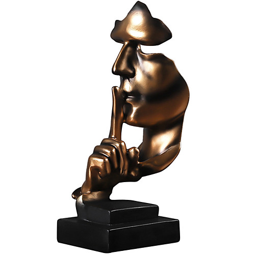 Resin Art Silence Mask Figurines Abstract Silence Is Gold Statuettes Mask Miniatures Sculpture Home Decoration Artwork
Resin Art Silence Mask Figurines Abstract Silence Is Gold Statuettes Mask Miniatures Sculpture Home Decoration Artwork