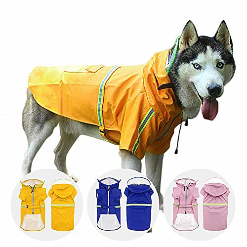 pet dog raincoat | dog poncho jacket with reflective strip | adjustable pet waterproof clothes | lightweight rain jacket with hoodies for medium large dogs | perfect dog rain gear option
pet dog raincoat | dog poncho jacket with reflective strip | adjustable pet waterproof clothes | lightweight rain jacket with hoodies for medium large dogs | perfect dog rain gear option