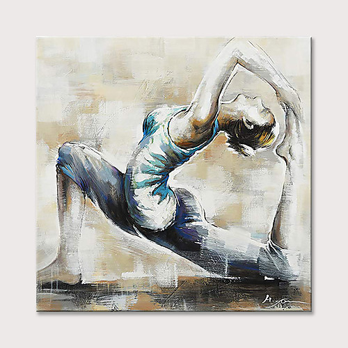 Oil Painting Hand Painted Square Abstract People Modern Rolled Canvas (No Frame)
Oil Painting Hand Painted Square Abstract People Modern Rolled Canvas (No Frame)