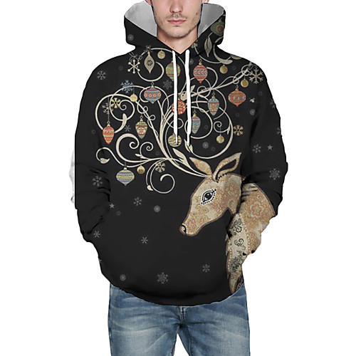 Men's Pullover Hoodie Sweatshirt Graphic 3D Reindeer Hooded Christmas Daily 3D Print Christmas Hoodies Sweatshirts Long Sleeve Brown
Men's Pullover Hoodie Sweatshirt Graphic 3D Reindeer Hooded Christmas Daily 3D Print Christmas Hoodies Sweatshirts Long Sleeve Brown