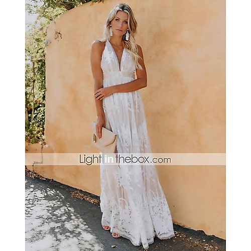 Women's Swing Dress Maxi long Dress Blushing Pink Royal Blue White Sleeveless Solid Color Backless Lace Spring Summer V Neck Elegant Casual Holiday Party 2021 S M L XL
Women's Swing Dress Maxi long Dress Blushing Pink Royal Blue White Sleeveless Solid Color Backless Lace Spring Summer V Neck Elegant Casual Holiday Party 2021 S M L XL