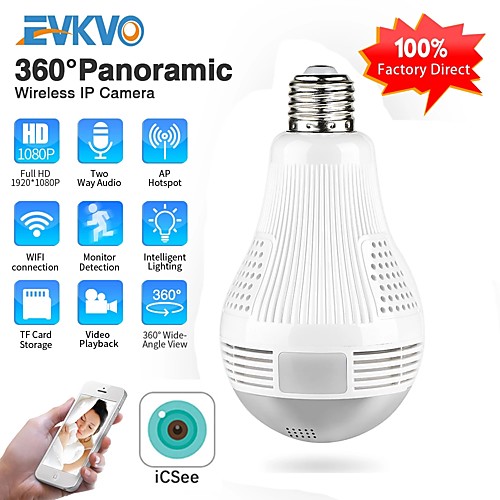 ICSEE HD 360 Panoramic Wifi 1080P IP Camera Light Bulb Home Security Video Camera Wireless CCTV Surveillance Fisheye Network
ICSEE HD 360 Panoramic Wifi 1080P IP Camera Light Bulb Home Security Video Camera Wireless CCTV Surveillance Fisheye Network