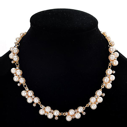 Women's Choker Necklace Collar Necklace Classic Precious Fashion Imitation Pearl Zircon Chrome Gold 45 cm Necklace Jewelry 1pc For Christmas Wedding Halloween Party Evening Gift / Pearl Necklace
Women's Choker Necklace Collar Necklace Classic Precious Fashion Imitation Pearl Zircon Chrome Gold 45 cm Necklace Jewelry 1pc For Christmas Wedding Halloween Party Evening Gift / Pearl Necklace