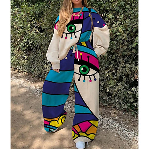Women's Color Block Two Piece Set Pant Loungewear Sweatshirt Tracksuit Drawstring Print Tops
Women's Color Block Two Piece Set Pant Loungewear Sweatshirt Tracksuit Drawstring Print Tops