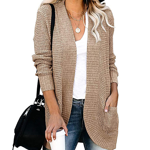 Women's Vintage Style Braided Solid Color Cardigan Long Sleeve Sweater Cardigans V Neck Fall Winter White Black Wine
Women's Vintage Style Braided Solid Color Cardigan Long Sleeve Sweater Cardigans V Neck Fall Winter White Black Wine