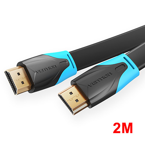 Vention HDMI-compatible to HDMI-compatible Cable Flat HDMI-compatible2.0 Cable Male to Male 4K2K 18Gbps Supports Ethernet 3D 4K Video for HDTV PS3/4 2m
Vention HDMI-compatible to HDMI-compatible Cable Flat HDMI-compatible2.0 Cable Male to Male 4K2K 18Gbps Supports Ethernet 3D 4K Video for HDTV PS3/4 2m