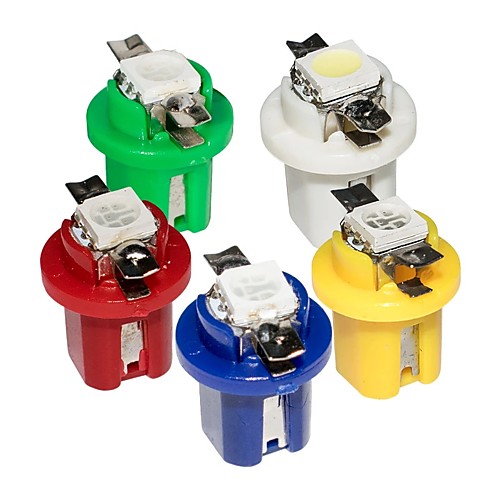 10 Units T5 Led Lamp 509T B8.5Car Gauge Speedo Dash Bulb Auto Dashboard Instrument Light B8.5D Blue Red Green White Yellow
10 Units T5 Led Lamp 509T B8.5Car Gauge Speedo Dash Bulb Auto Dashboard Instrument Light B8.5D Blue Red Green White Yellow