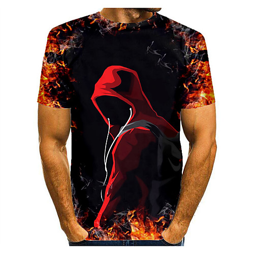Men's T shirt Shirt 3D Print Graphic 3D Skull Print Short Sleeve Halloween Tops Round Neck Red
Men's T shirt Shirt 3D Print Graphic 3D Skull Print Short Sleeve Halloween Tops Round Neck Red