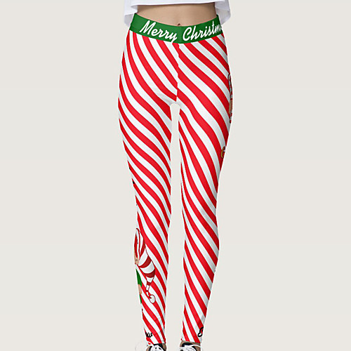 Women's High Waist Yoga Pants Tights Leggings Tummy Control Butt Lift Breathable Christmas Black with White Spandex Yoga Fitness Gym Workout Winter Sports Activewear Stretchy
Women's High Waist Yoga Pants Tights Leggings Tummy Control Butt Lift Breathable Christmas Black with White Spandex Yoga Fitness Gym Workout Winter Sports Activewear Stretchy