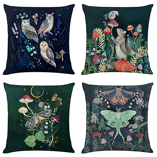 Set of 4 Personality Animal Faux Linen Square Decorative Throw Pillow Cases Sofa Cushion Covers 18x18
Set of 4 Personality Animal Faux Linen Square Decorative Throw Pillow Cases Sofa Cushion Covers 18x18
