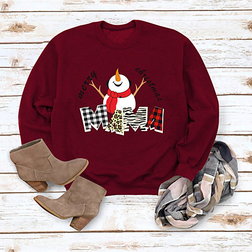 Women's Pullover Sweatshirt Graphic Letter Christmas Daily Basic Christmas Hoodies Sweatshirts Cotton Yellow Wine Gray
Women's Pullover Sweatshirt Graphic Letter Christmas Daily Basic Christmas Hoodies Sweatshirts Cotton Yellow Wine Gray