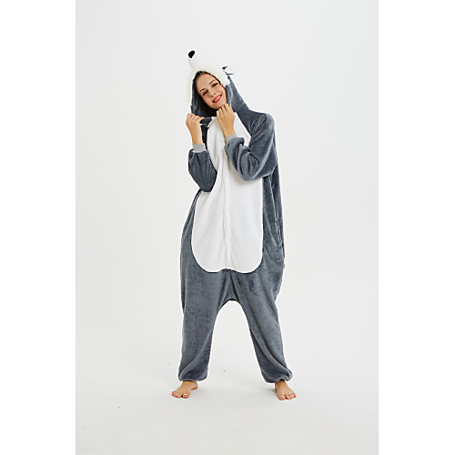 Kid's Adults' Kigurumi Pajamas Husky Onesie Pajamas Flannel Fabric Gray Cosplay For Men and Women Boys and Girls Animal Sleepwear Cartoon Festival / Holiday Costumes
Kid's Adults' Kigurumi Pajamas Husky Onesie Pajamas Flannel Fabric Gray Cosplay For Men and Women Boys and Girls Animal Sleepwear Cartoon Festival / Holiday Costumes