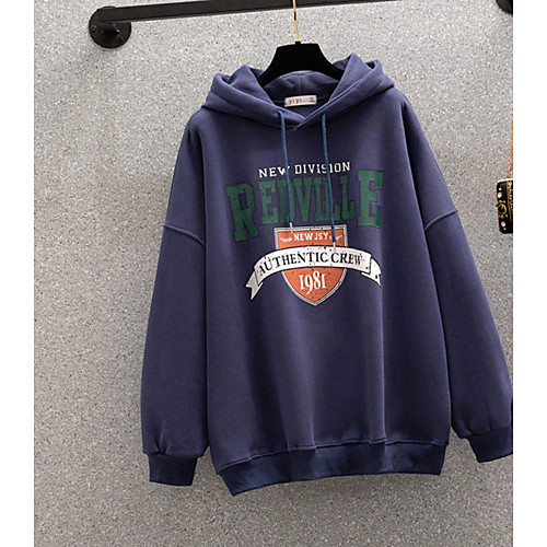Women's Plus Size Pullover Hoodie Sweatshirt Graphic Text Letter Monograms Daily Basic Casual Hoodies Sweatshirts Blue Red
Women's Plus Size Pullover Hoodie Sweatshirt Graphic Text Letter Monograms Daily Basic Casual Hoodies Sweatshirts Blue Red
