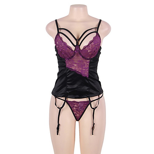 Women's Lace Super Sexy Matching Bralettes Nightwear Color Block Purple M XL 3XL
Women's Lace Super Sexy Matching Bralettes Nightwear Color Block Purple M XL 3XL