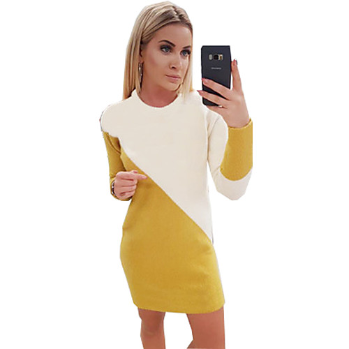 Women's Solid Color Pullover Long Sleeve Sweater Cardigans Crew Neck Fall Winter Black Yellow
Women's Solid Color Pullover Long Sleeve Sweater Cardigans Crew Neck Fall Winter Black Yellow