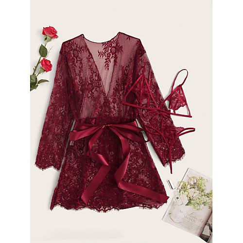 Women's Fifty Shades Lace Lace Up Dress Cosplay Costume Sexy Costumes Solid Color Sexy Underwear
Women's Fifty Shades Lace Lace Up Dress Cosplay Costume Sexy Costumes Solid Color Sexy Underwear