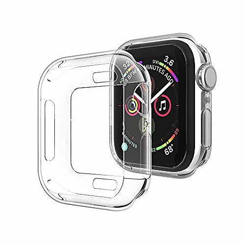 Compatible with apple watch case For iWatch Apple Watch Series SE / 6/5/4/3/2/1 44 mm 40 mm 38 mm 42mm new iwatch tpu protective cover bumper compatible for apple watch series (clear)
Compatible with apple watch case For iWatch Apple Watch Series SE / 6/5/4/3/2/1 44 mm 40 mm 38 mm 42mm new iwatch tpu protective cover bumper compatible for apple watch series (clear)