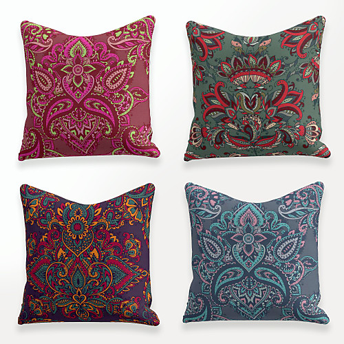 Cushion Cover 4PCS Faux Linen Soft Decorative Square Throw Pillow Cover Cushion Case Pillowcase for Sofa Bedroom 45 x 45 cm (18 x 18 Inch) Superior Quality Mashine Washable Colorful Floral Print
Cushion Cover 4PCS Faux Linen Soft Decorative Square Throw Pillow Cover Cushion Case Pillowcase for Sofa Bedroom 45 x 45 cm (18 x 18 Inch) Superior Quality Mashine Washable Colorful Floral Print