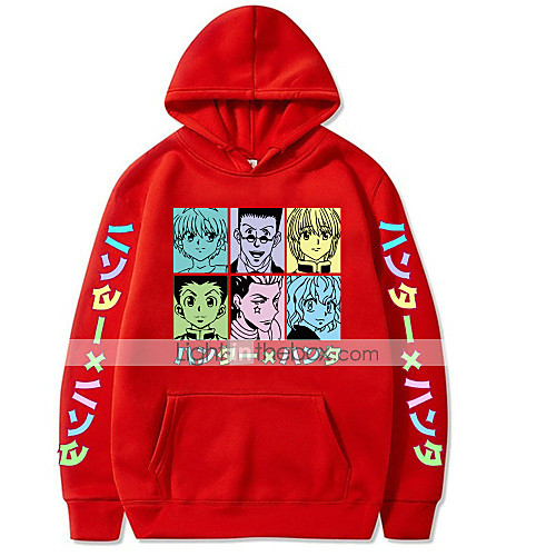 unisex hisoka gon baka killua kurapika cosplay hoodie hunter x hunter manga sweatshirt pullover sweater & sweatpants (cwt811-red,l)
unisex hisoka gon baka killua kurapika cosplay hoodie hunter x hunter manga sweatshirt pullover sweater & sweatpants (cwt811-red,l)