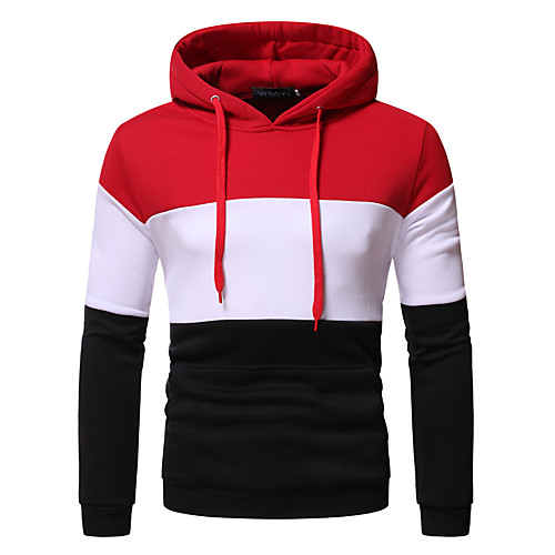 Men's Pullover Hoodie Sweatshirt Color Block Hooded Casual Hoodies Sweatshirts Long Sleeve Yellow Red
Men's Pullover Hoodie Sweatshirt Color Block Hooded Casual Hoodies Sweatshirts Long Sleeve Yellow Red