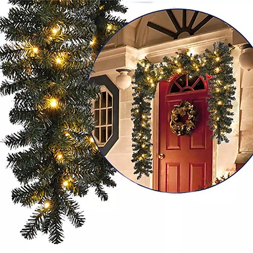 2.7M Christmas Artificial Garland Wreath Pine Tree DIY Hanging Ornament Christmas Tree New Year Fireplace Decoration
2.7M Christmas Artificial Garland Wreath Pine Tree DIY Hanging Ornament Christmas Tree New Year Fireplace Decoration