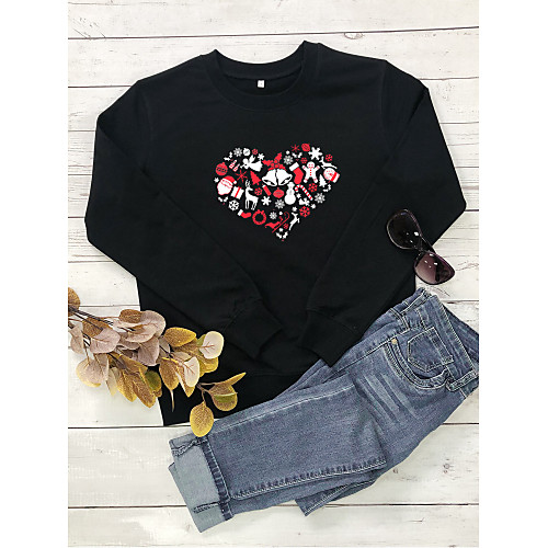 Women's Pullover Sweatshirt Graphic Heart Round Neck Christmas Daily Basic Christmas Hoodies Sweatshirts Long Sleeve Yellow Blushing Pink Wine
Women's Pullover Sweatshirt Graphic Heart Round Neck Christmas Daily Basic Christmas Hoodies Sweatshirts Long Sleeve Yellow Blushing Pink Wine