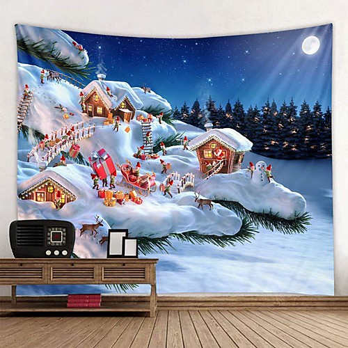 Christmas Santa Claus Holiday Party Wall Tapestry Art Decor Blanket Curtain Picnic Tablecloth Hanging Home Bedroom Living Room Dorm Decoration Christmas Gift Snowman Snowflake Elk Polyester Views
Christmas Santa Claus Holiday Party Wall Tapestry Art Decor Blanket Curtain Picnic Tablecloth Hanging Home Bedroom Living Room Dorm Decoration Christmas Gift Snowman Snowflake Elk Polyester Views