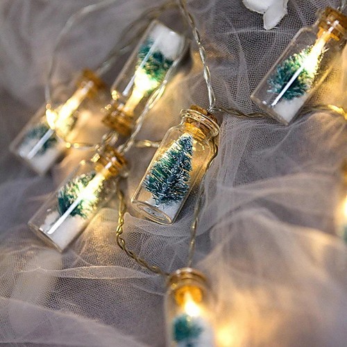 1.5M 10LED Garland Christmas Tree Wishing Bottle LED String Lights Battery Powered Xmas Outdoor Holiday Wedding Party Fairy Lights Decoration
1.5M 10LED Garland Christmas Tree Wishing Bottle LED String Lights Battery Powered Xmas Outdoor Holiday Wedding Party Fairy Lights Decoration
