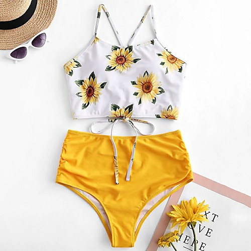 Women's Bikini Swimsuit Print Blue Yellow Wine Army Green Navy Blue Swimwear Padded Bathing Suits Fashion Sexy / Padded Bras
Women's Bikini Swimsuit Print Blue Yellow Wine Army Green Navy Blue Swimwear Padded Bathing Suits Fashion Sexy / Padded Bras