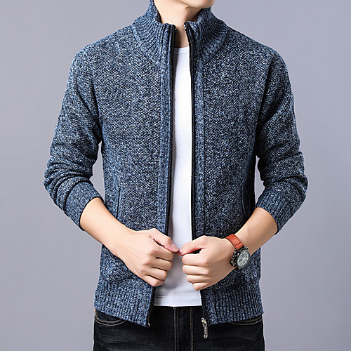 Men's Vintage Style Zipper Front Knitted Braided Camouflage Solid Color Cardigan Long Sleeve Sweater Cardigans Stand Collar Winter Black Blue Wine
Men's Vintage Style Zipper Front Knitted Braided Camouflage Solid Color Cardigan Long Sleeve Sweater Cardigans Stand Collar Winter Black Blue Wine