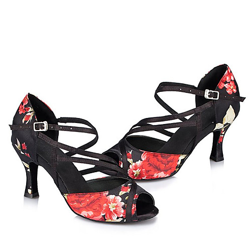 Women's Latin Shoes Jazz Shoes Modern Shoes Heel Buckle Flared Heel Black / Red Buckle Adults' Party Heels Heelys Shoes
Women's Latin Shoes Jazz Shoes Modern Shoes Heel Buckle Flared Heel Black / Red Buckle Adults' Party Heels Heelys Shoes