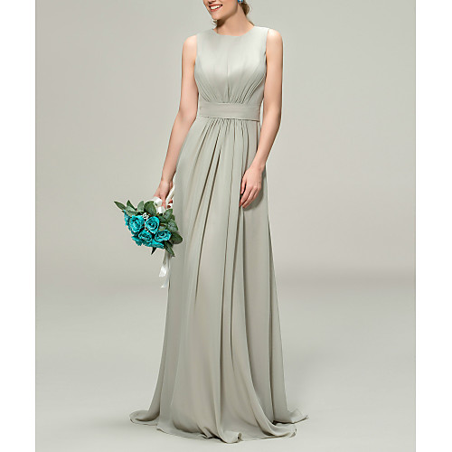 A-Line Minimalist Elegant Wedding Guest Formal Evening Dress Jewel Neck Sleeveless Sweep / Brush Train Chiffon with Sleek Sash / Ribbon Pleats 2021
A-Line Minimalist Elegant Wedding Guest Formal Evening Dress Jewel Neck Sleeveless Sweep / Brush Train Chiffon with Sleek Sash / Ribbon Pleats 2021