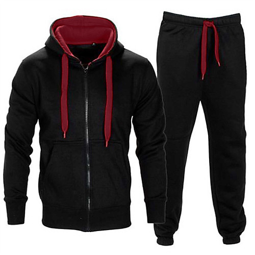 Men's 2 Piece Full Zip Tracksuit Sweatsuit Street Athleisure 2pcs Winter Long Sleeve Thermal Warm Moisture Wicking Soft Fitness Gym Workout Running Jogging Training Sportswear Hoodie Dark Grey Black
Men's 2 Piece Full Zip Tracksuit Sweatsuit Street Athleisure 2pcs Winter Long Sleeve Thermal Warm Moisture Wicking Soft Fitness Gym Workout Running Jogging Training Sportswear Hoodie Dark Grey Black