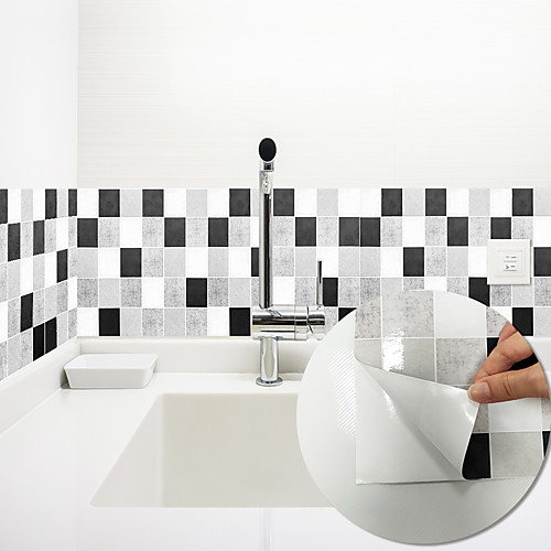 3D Mosaic Gray and Black Style Wall Stickers Bathroom Waterproof Tile Stickers Kitchen Oil And Pollution Stickers 24020cm
3D Mosaic Gray and Black Style Wall Stickers Bathroom Waterproof Tile Stickers Kitchen Oil And Pollution Stickers 24020cm
