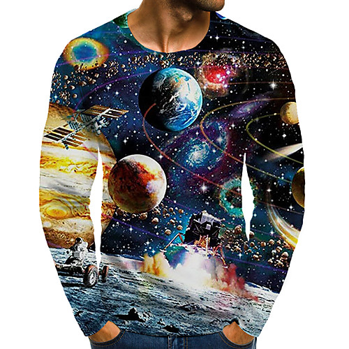 Men's T shirt Shirt 3D Print Graphic Plus Size Print Long Sleeve Daily Tops Round Neck Rainbow / Sports
Men's T shirt Shirt 3D Print Graphic Plus Size Print Long Sleeve Daily Tops Round Neck Rainbow / Sports