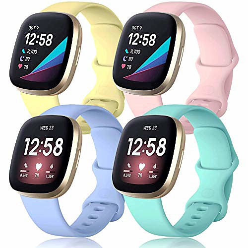 compatible with fitbit sense bands for women and men, soft sport straps waterproof replacement watch band compatible with fitbit versa 3 smart watch, large 4-pack pink/yellow/lilac/mint green
compatible with fitbit sense bands for women and men, soft sport straps waterproof replacement watch band compatible with fitbit versa 3 smart watch, large 4-pack pink/yellow/lilac/mint green