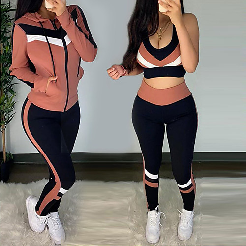 Women's 3-Piece Full Zip Tracksuit Activewear Set Street Athleisure 3pcs Long Sleeve Lightweight Breathable Soft Gym Workout Running Active Training Jogging Exercise Sportswear Leggings Jacket Red
Women's 3-Piece Full Zip Tracksuit Activewear Set Street Athleisure 3pcs Long Sleeve Lightweight Breathable Soft Gym Workout Running Active Training Jogging Exercise Sportswear Leggings Jacket Red