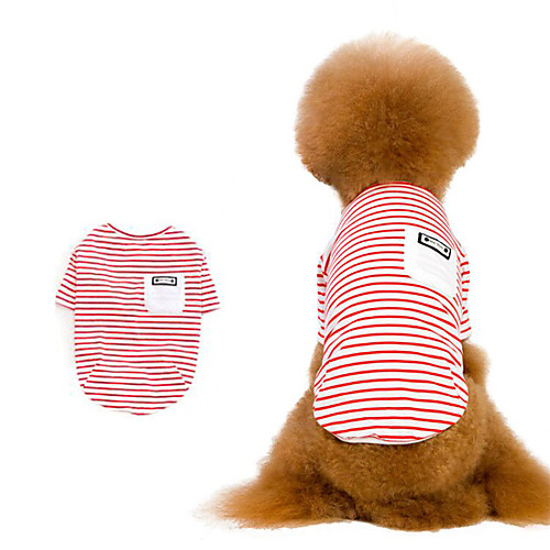 Dog Shirt / T-Shirt Pajamas Tracksuit Stripes Stripes Casual / Daily Dog Clothes Puppy Clothes Dog Outfits Breathable Red Dark Blue Costume for Girl and Boy Dog 100% Cotton S M XL XXL
Dog Shirt / T-Shirt Pajamas Tracksuit Stripes Stripes Casual / Daily Dog Clothes Puppy Clothes Dog Outfits Breathable Red Dark Blue Costume for Girl and Boy Dog 100% Cotton S M XL XXL