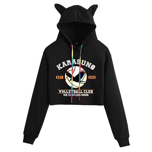 Inspired by Haikyuu Karasuno High Cosplay Costume Crop Top Hoodie Polyester / Cotton Blend Graphic Printing Harajuku Graphic Crop Top For Women's / Men's
Inspired by Haikyuu Karasuno High Cosplay Costume Crop Top Hoodie Polyester / Cotton Blend Graphic Printing Harajuku Graphic Crop Top For Women's / Men's