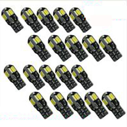 20PCS led Car Interior Bulb Canbus Error Free T10 White 5730 8SMD LED 12V Car Side Wedge Light White Lamp Auto Bulb Car Styling
20PCS led Car Interior Bulb Canbus Error Free T10 White 5730 8SMD LED 12V Car Side Wedge Light White Lamp Auto Bulb Car Styling